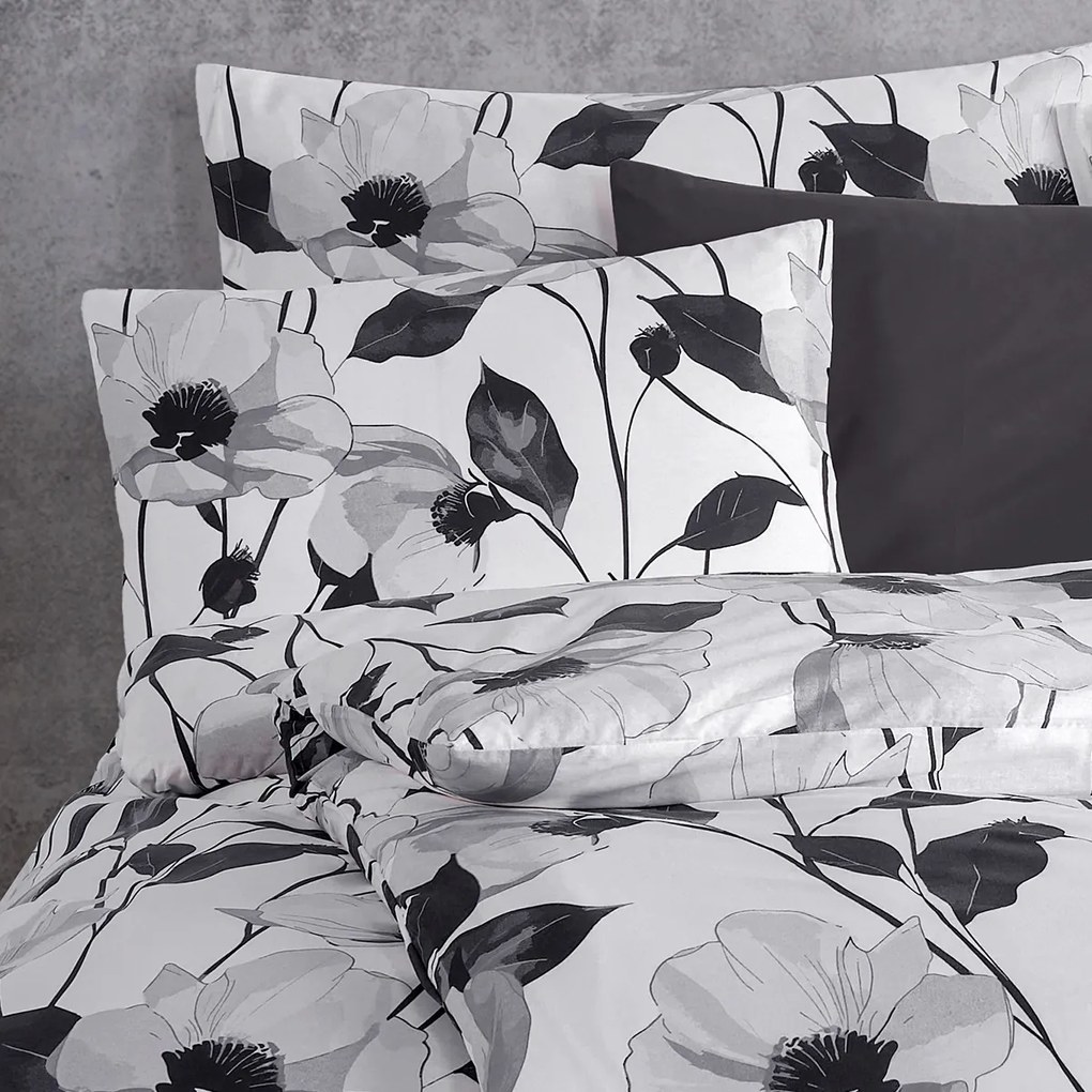 4Home Monochrome Bloom pamut renforcé ágyneműhuzat, 140 x 200 cm, 70 x 90 cm