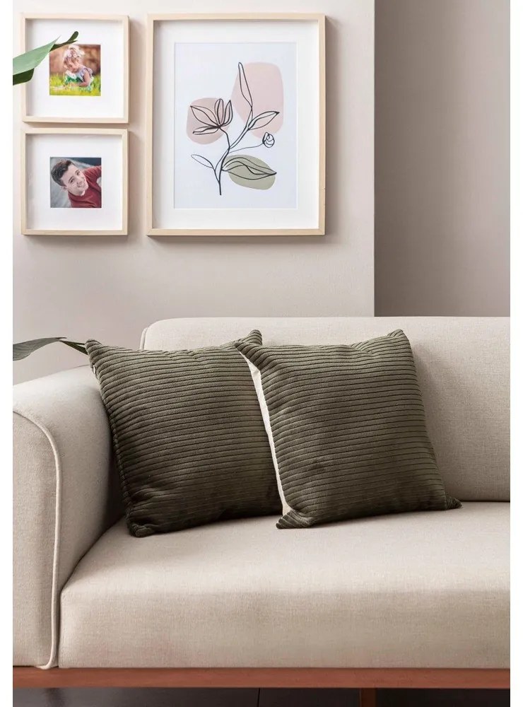 Kordbársony párnahuzat szett 2 db-os 43x43 cm – Mioli Decor