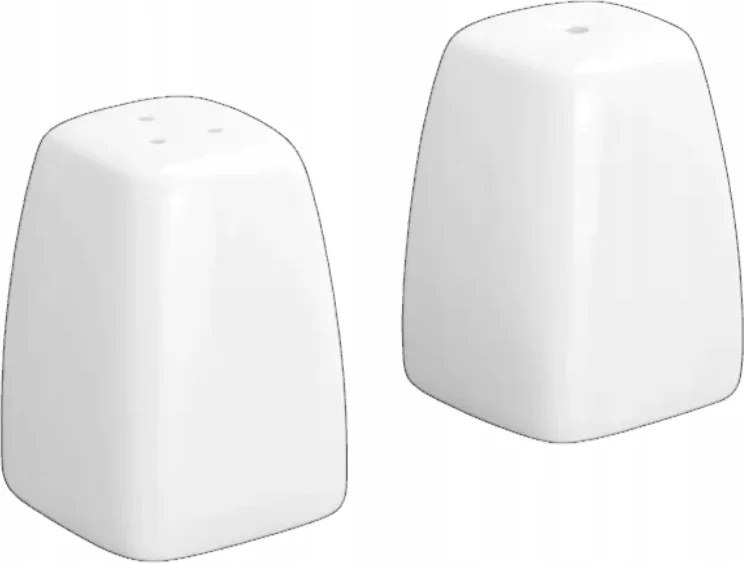 Wilmax só- és borsszóró szett fehér porcelánból