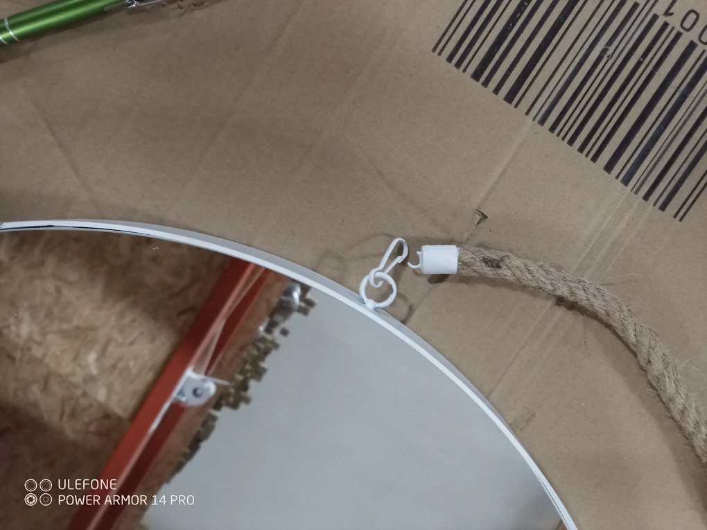 AKCIÓ Fehér kerek tükör MIRROR II. osztály