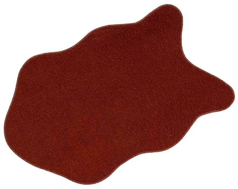 Borvörös szintetikus szőrme szőnyeg 60x90 cm Sherpa – Casa Selección