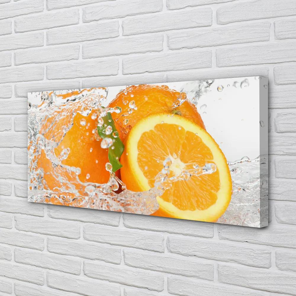 Canvas képek Narancs vízben 120x60 cm
