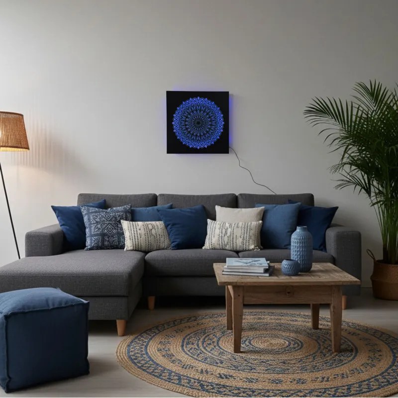 LED-es fa festmény Mandala – háttérvilágítású mandala | BAKE