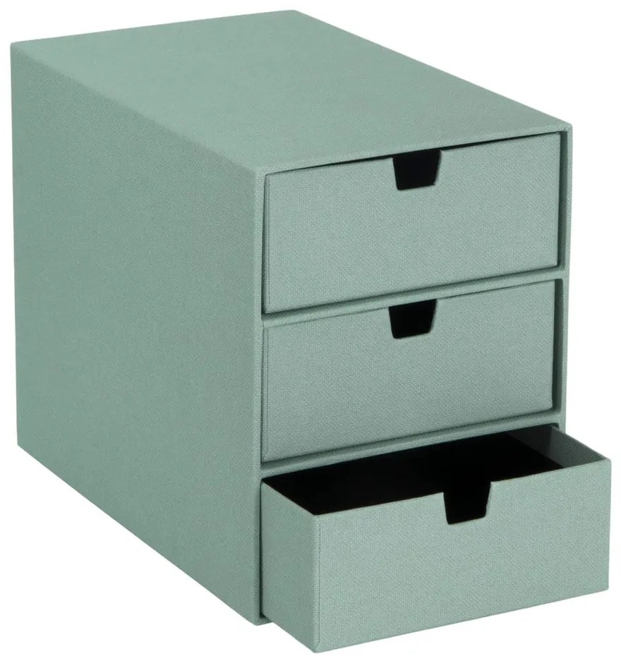 Zöld karton fiókos rendszerező Ingrid Canvas Paper Laminate – Bigso