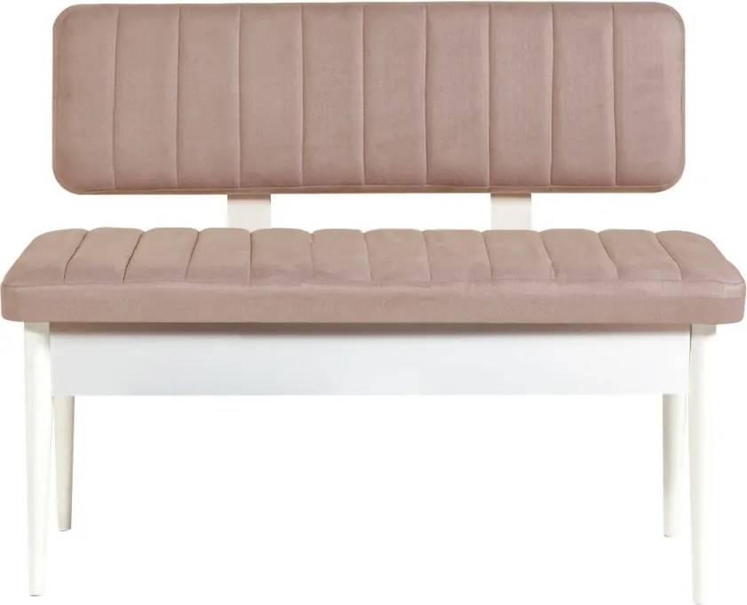 Vina tárolópad, fehér-kő, 110 cm