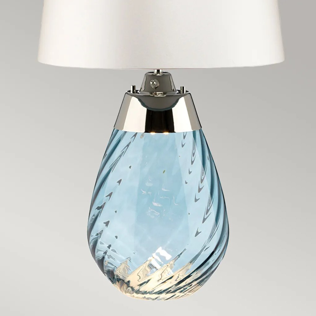 Elstead Lighting LENA SMALL LENA-TL-S-BLUE-OWSS Asztali lámpa 1X7W/GU10+1x60W/E27