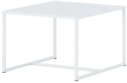 BARBOSSA Dohányzóasztal Fehér Színben 67 cm