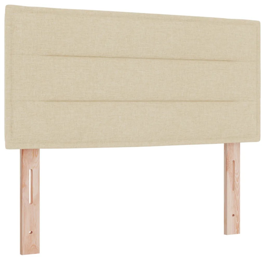 Box Spring Ágy matraccal Bézs 90x200 cm Szövet