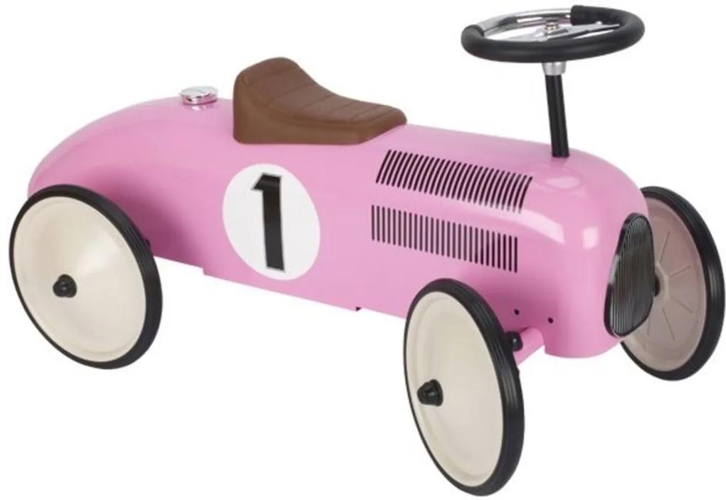 Történelmi versenypattanó Goki - rózsaszín retro car