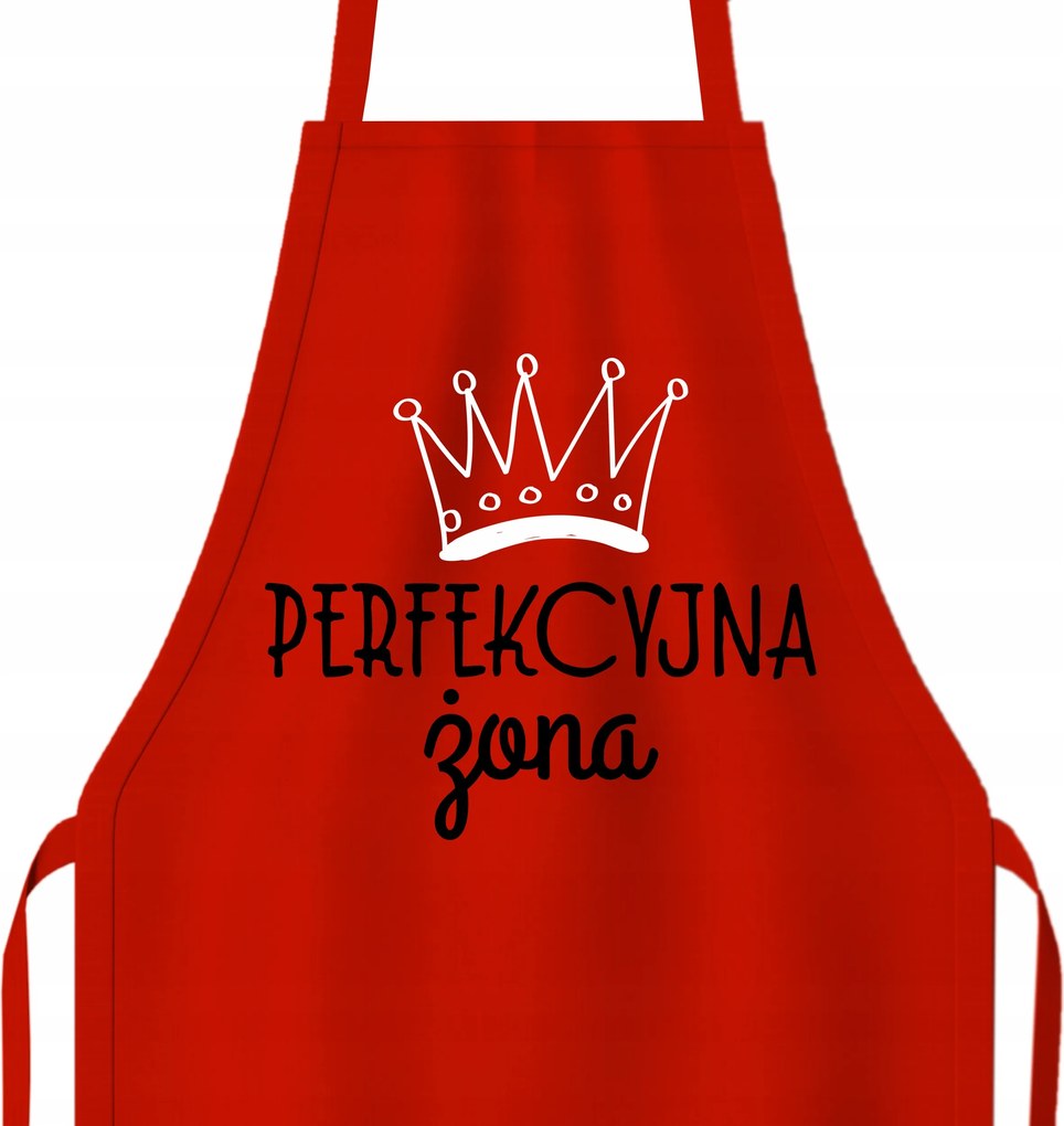 Pamut Konyhai Kötény Szakácsnak Piros Tökéletes Feleség Minták