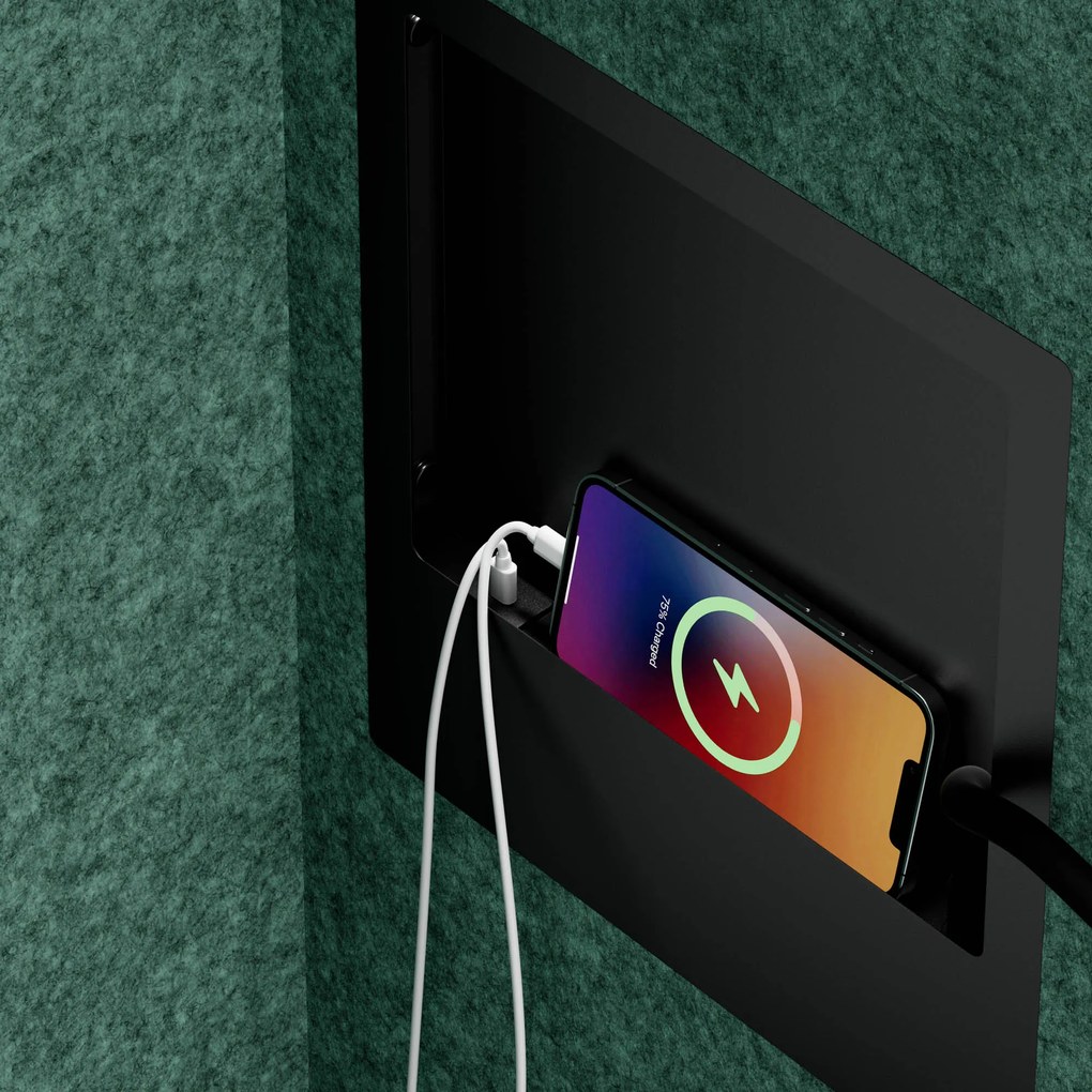 Sally 600mm korpus Czarny - siedzisko Zielony