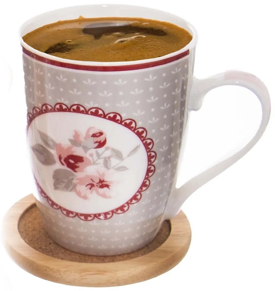 6 db-os poháralátét szett tartóval - Orion