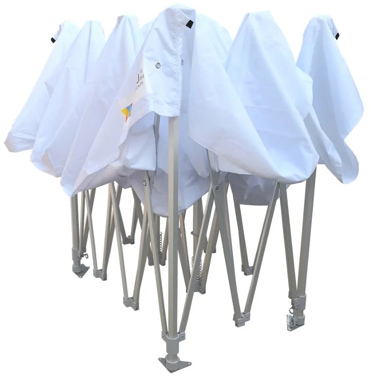 Alumínium esküvői sátor 3x6 m – elegáns és gyorsan felállítható - plusz 3 oldalfal - Zöld