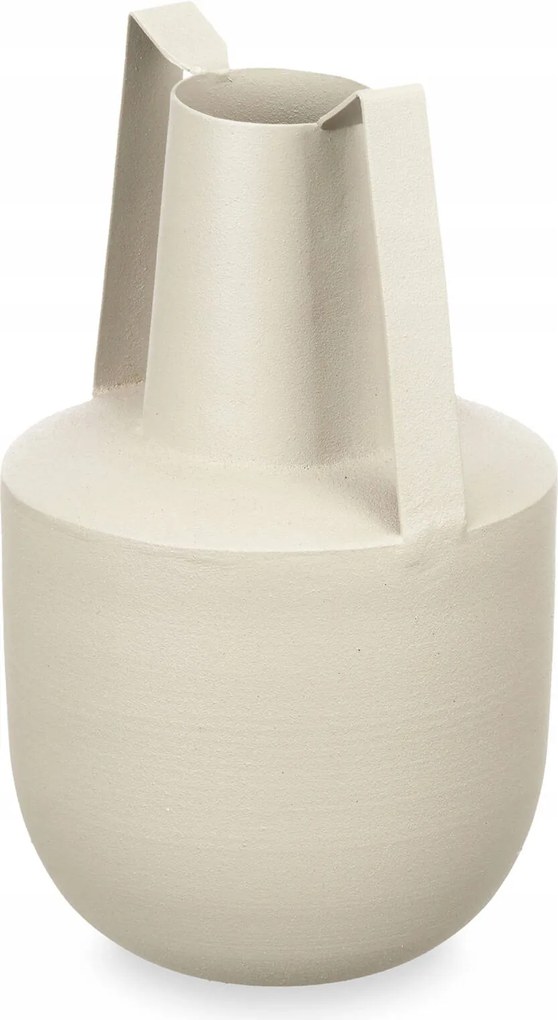 Pasztell Színű Fém Váza Fogantyúkkal, Magassága 21 CM, Ajándék Dekoráció