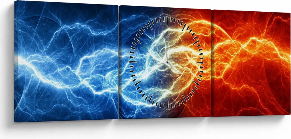Az elektromos feszültség képe (órával) (90x30 cm)