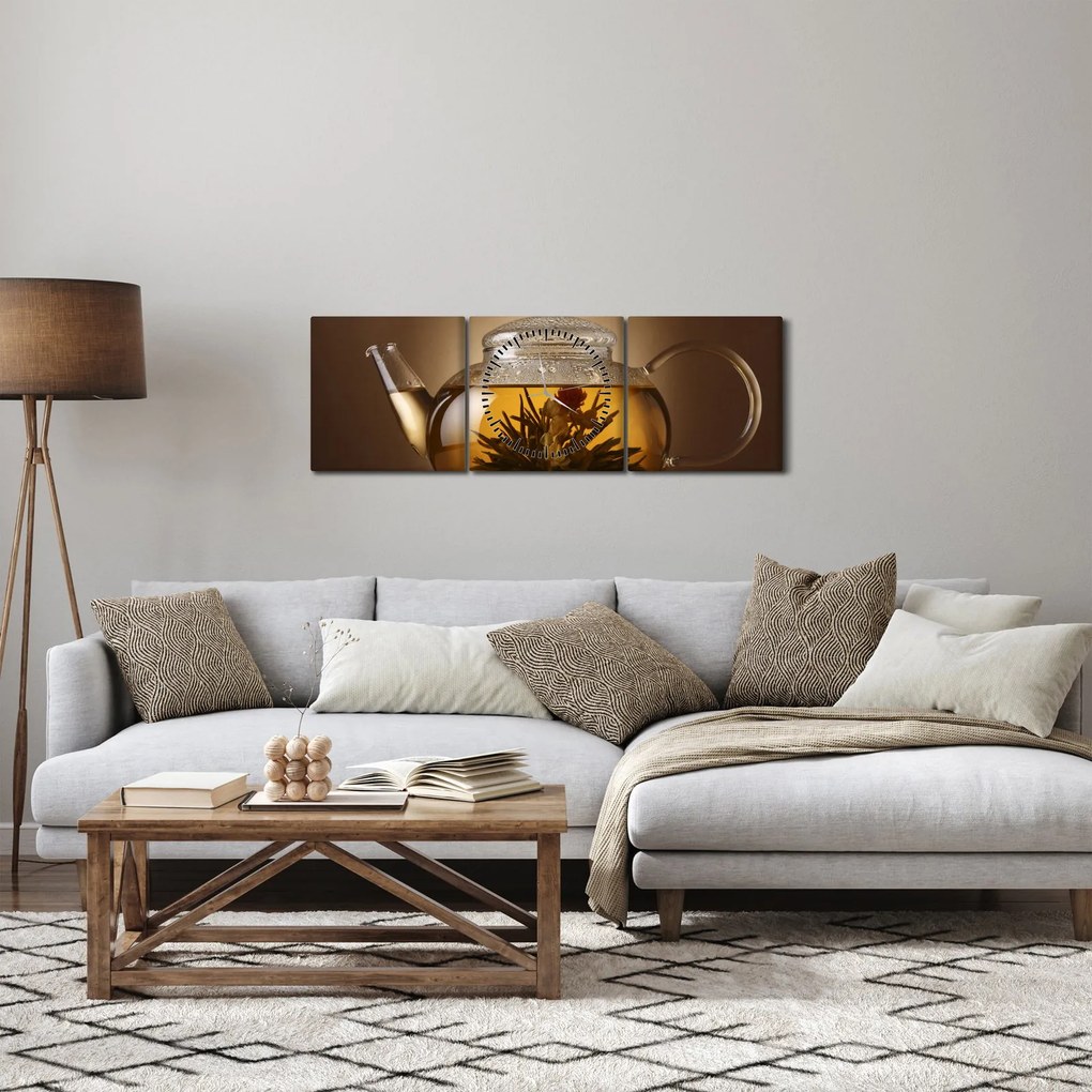 Kép - Tea ötkor (órával) (90x30 cm)