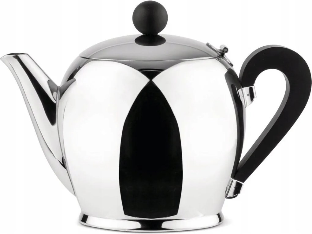 Officina Alessi Bombe Acél Teáskanna 1,2 l Ezüst