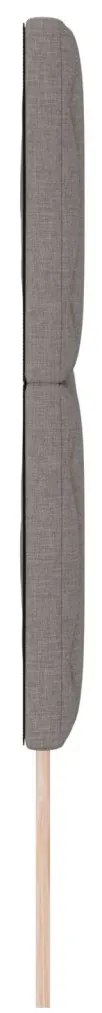 Fejtámla gyémánt blokkokkal tervezett taupe színben, 140 cm textil