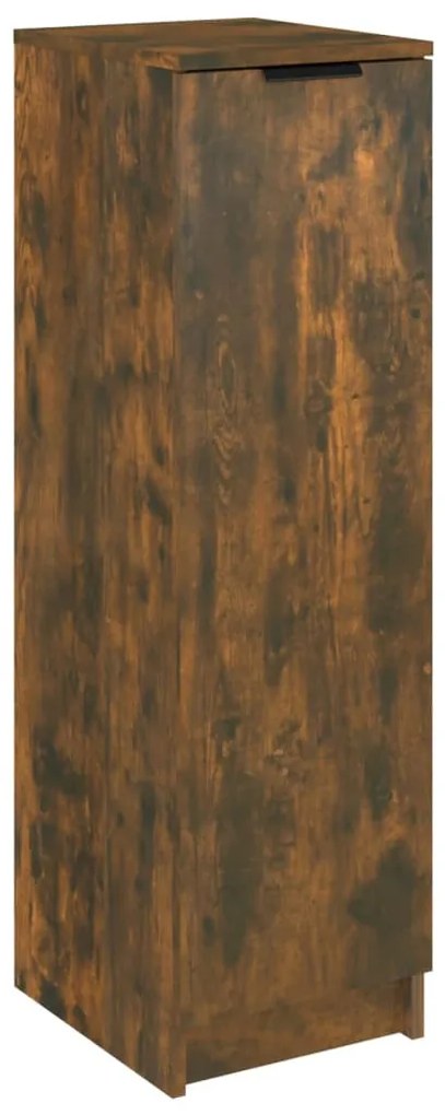 füstös tölgyszínű szerelt fa cipősszekrény 30 x 35 x 100 cm