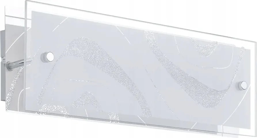 Fali lámpa Italux Verso Led 7W Fehér/Króm Modern, IP20, 37x12cm