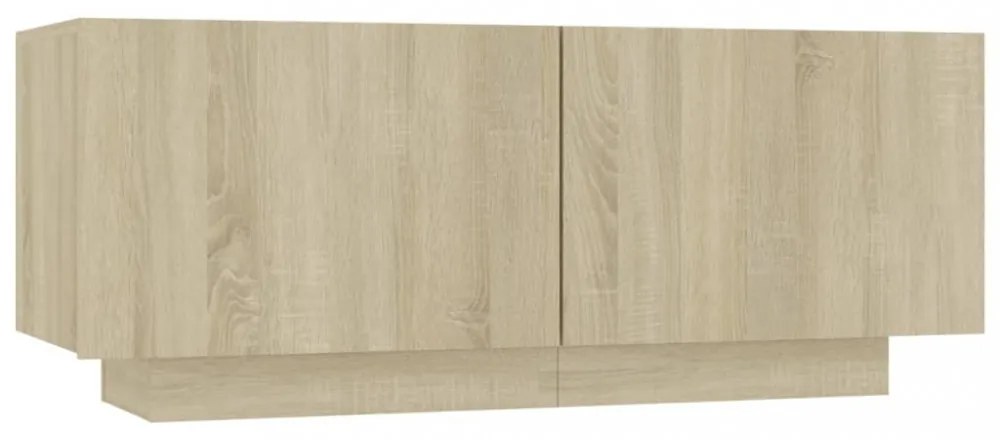 sonoma-tölgy színű forgácslap éjjeliszekrény 100 x 35 x 40 cm