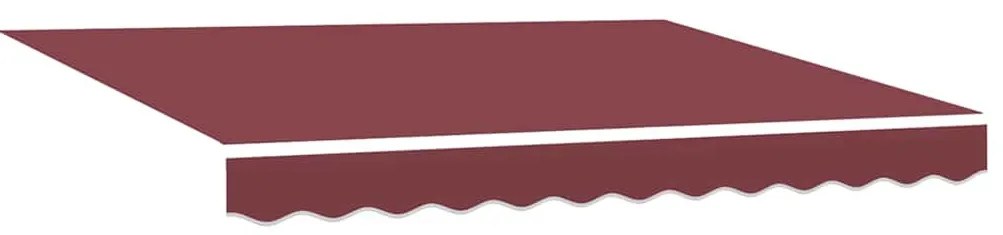 burgundi vörös kézzel kihúzható LED-es napellenző 300 x 250 cm