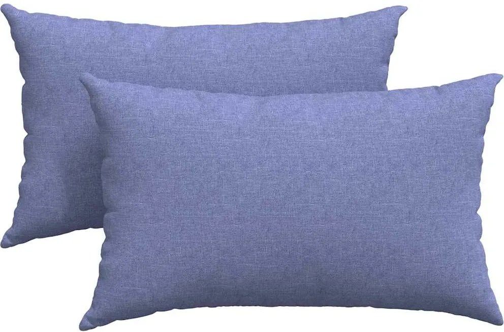 vidaXL Kanapé párnák 2 pcs Farmerkék 50 x 30 cm szövet
