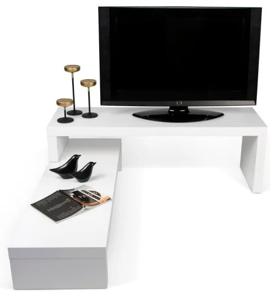 Cliff Walnut fehér variálható asztal - TemaHome