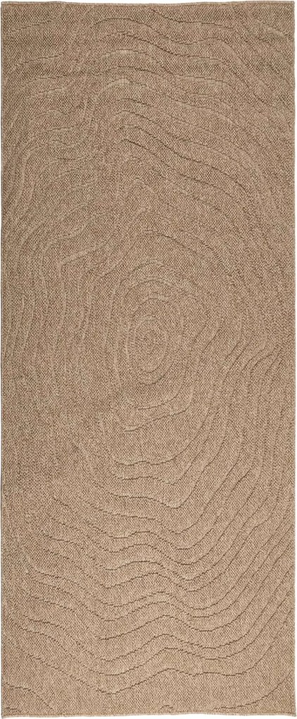vidaXL Területszőnyegek Moiré AGIRA Természetes 200 x 80 cm Poliészter