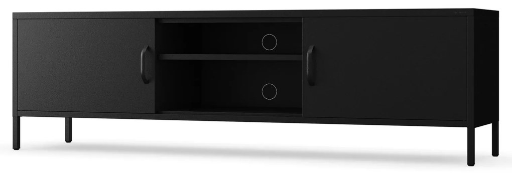 XL ROSARIA RTV SZEKRÉNY – FEKETE (1700 x 400 x 500)