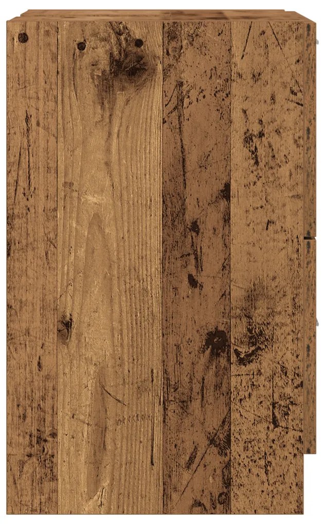 Mosdószekrény Régi Fa 40x37x59 cm Kiváló Minőségű Fa