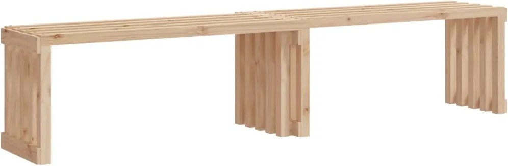 vidaXL tömör fenyőfa kerti kihúzható pad 212,5 x 40,5 x 45 cm