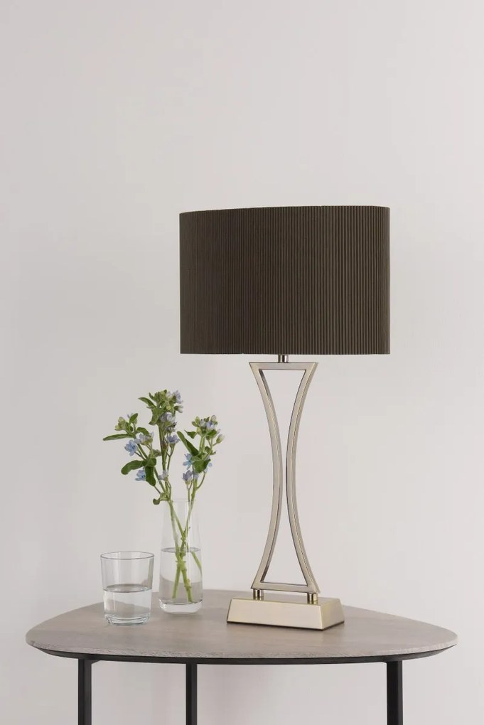 Dar Lighting glamour modern asztali lámpa oporto antik sárgaréz daropo4175