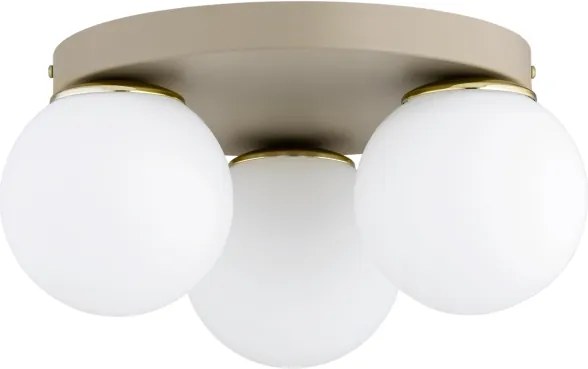Brilagi - Mennyezeti lámpa MILO ECRU 3xE27/60W/230V átm. 35 cm bézs/arany