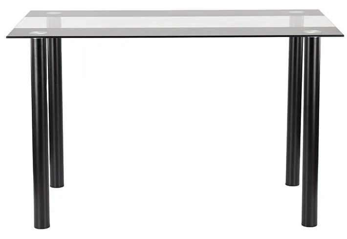 Riona 120 cm szögletes üveg étkezőasztal