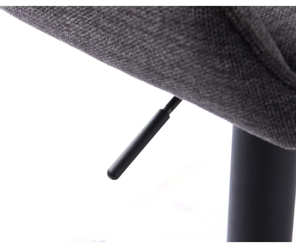 Sötétszürke állítható magasságú bárszék Nolan – Unique Furniture
