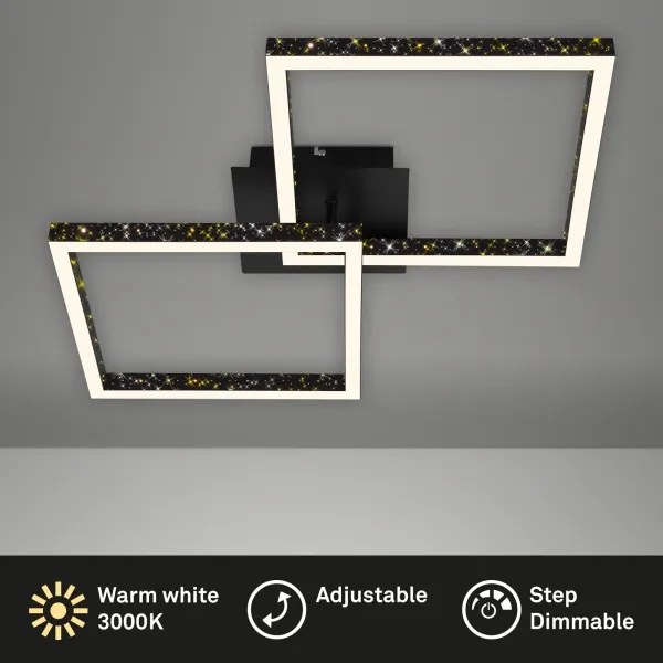Brilo - LED Dimmelhető felületre szerelhető csillár FRAME 2xLED/9W/230V