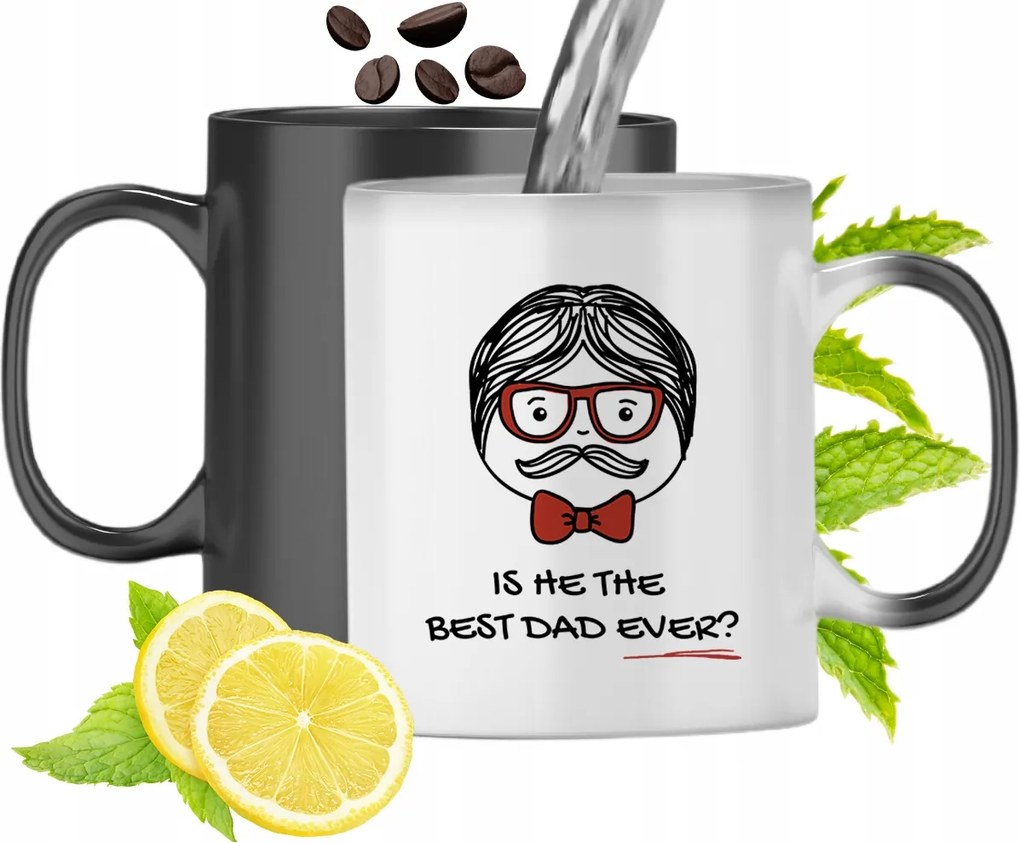 Mágikus Bögre Apukáknak Színváltós Nyomtatott Fotóval