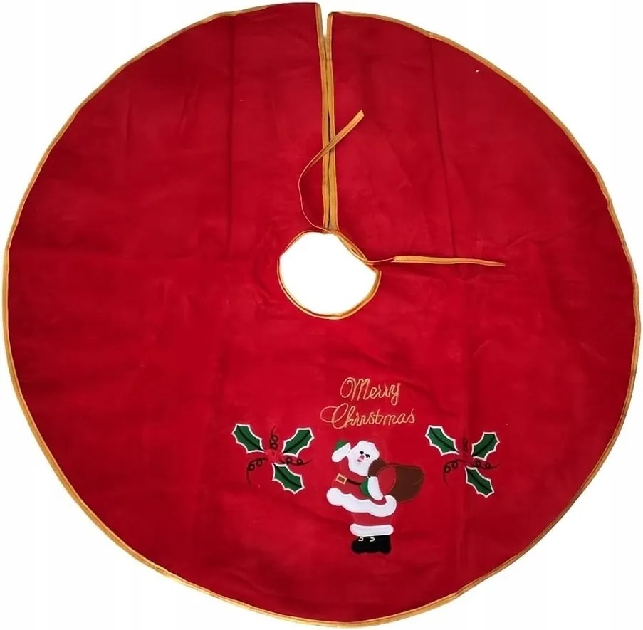 Karácsonyfa alá való szőnyeg Piros 80cm Karácsonyi Dekoráció Szőnyeg