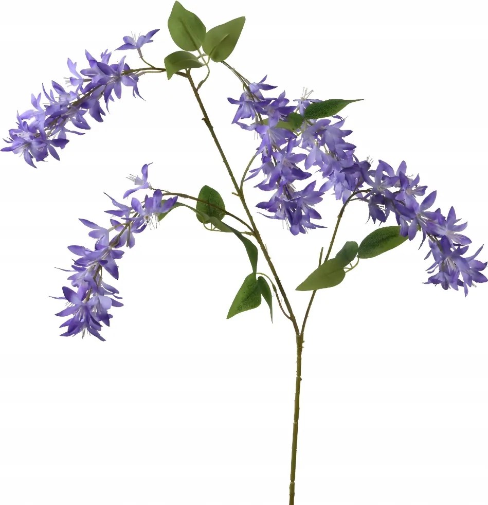 Wisteria glicin művirág lila dekorációs ág 110cm