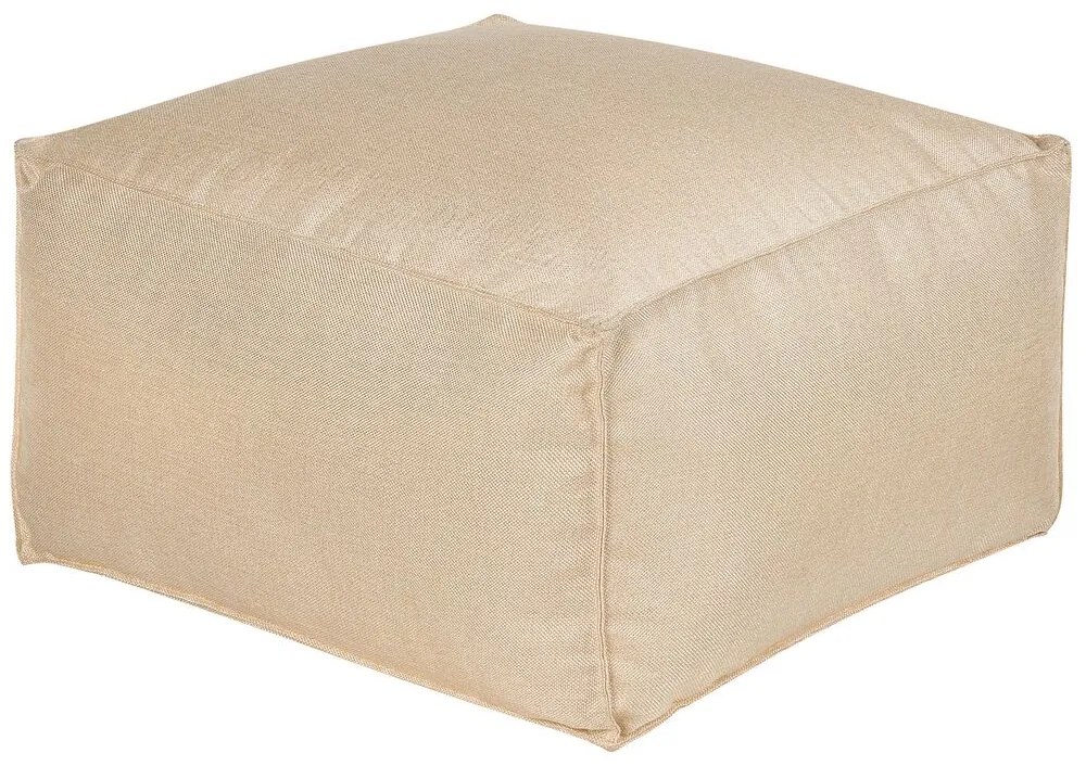 Bézs puff 50 x 30 cm MUKKI Beliani