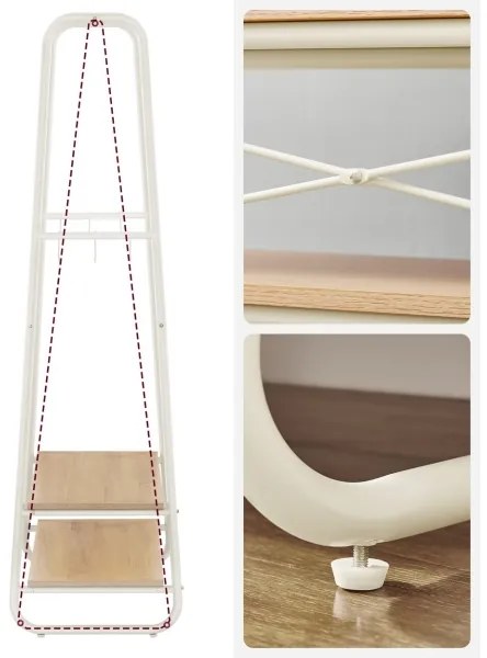 Álló fogas LINEA fehér/barna