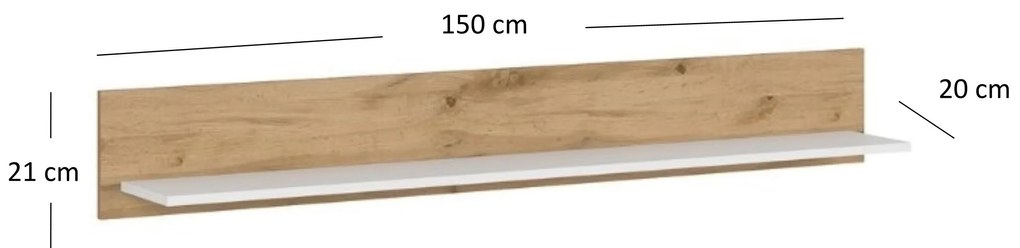 Polc Vina (fehér + wotan tölgy). 1053359