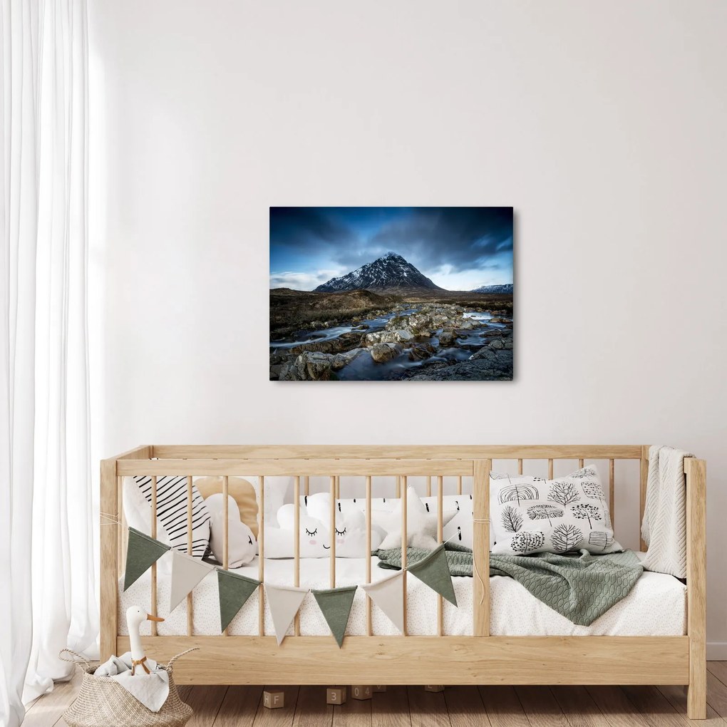 Hegy és a folyó képe (70x50 cm)
