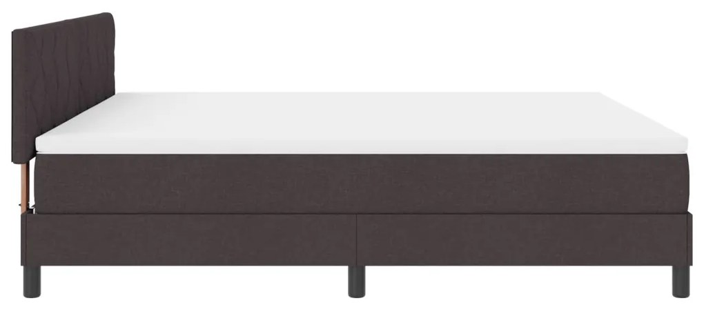 Box Spring Ágy Matrac Sötétbarna 180x200 cm Szövet