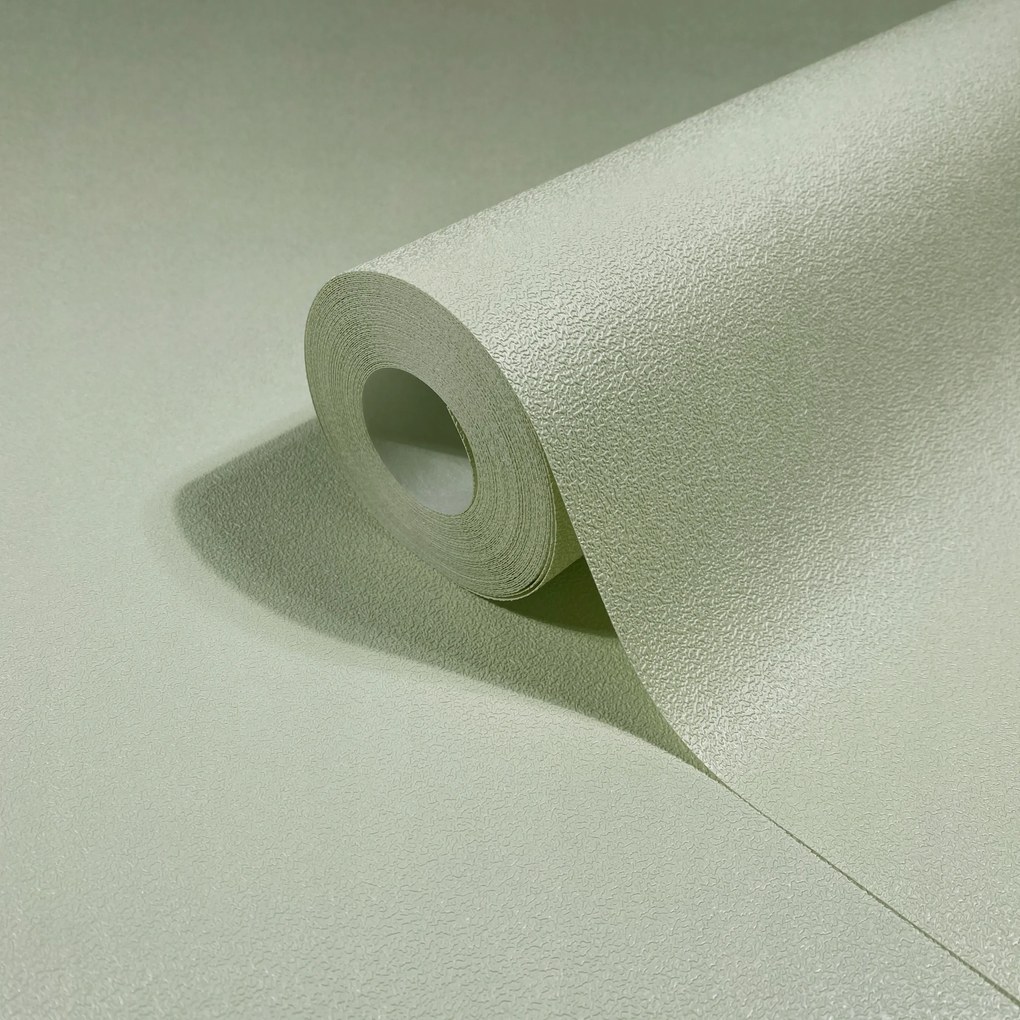 Zöld tapéta finom vinil szerkezettel, súrolásálló tapéta