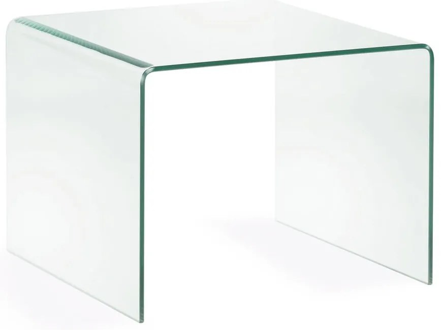 Üveg tárolóasztal 60x60 cm Burano – Kave Home