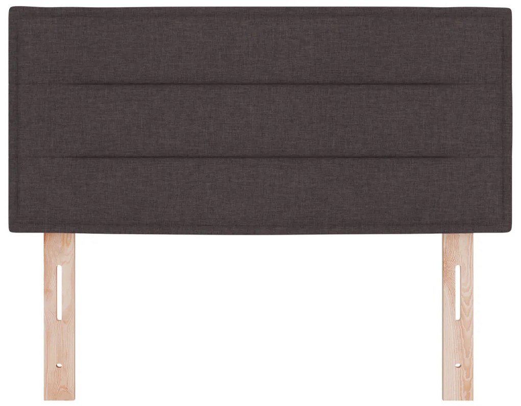 LED ágytámla LED -es lámpákkal sötétbarna 80 cm szövet