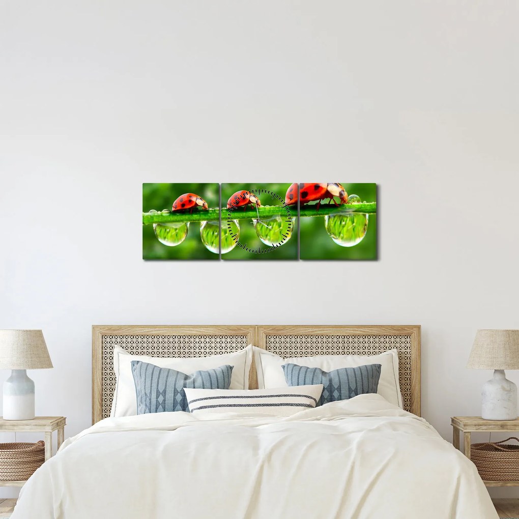 Kép - A hét nap napfénye (órával) (90x30 cm)