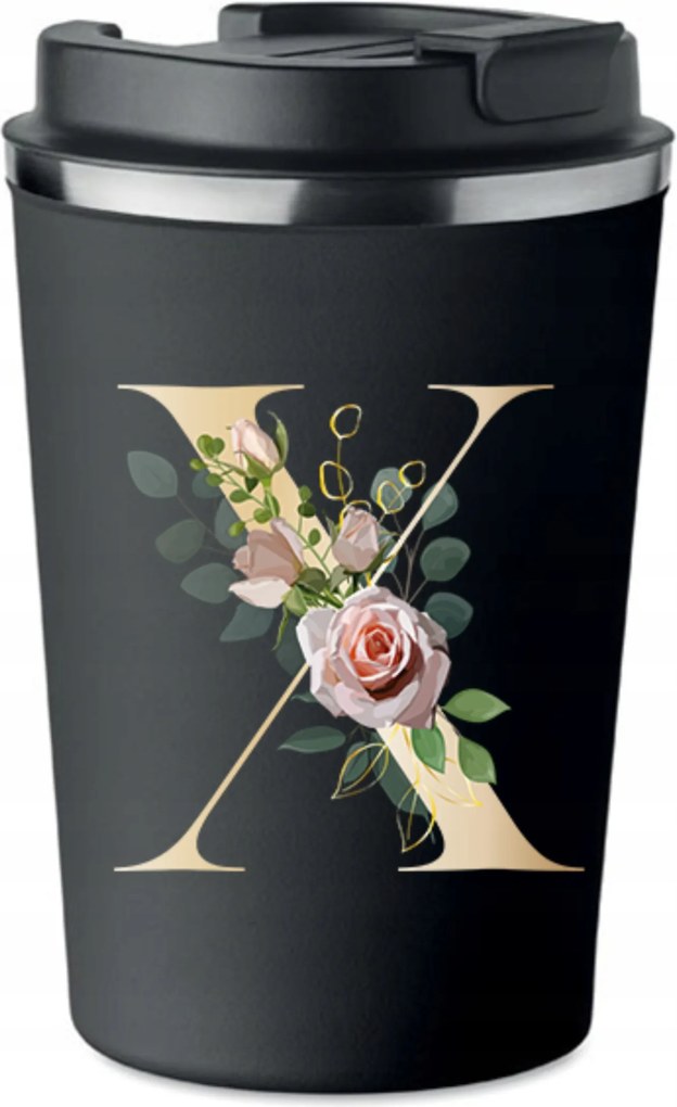 Prémium termo bögre fekete X betűvel Xavier Xena sXe KT_137_cz